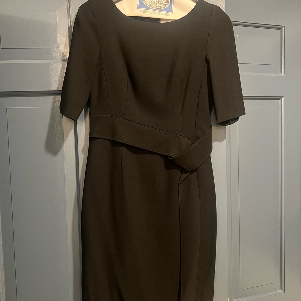 Hugo Boss Classic Black Dress with Asymmetrical Detail